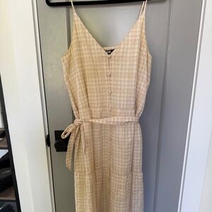 Paige Checkered Tiered Maxi Dress – Size Small